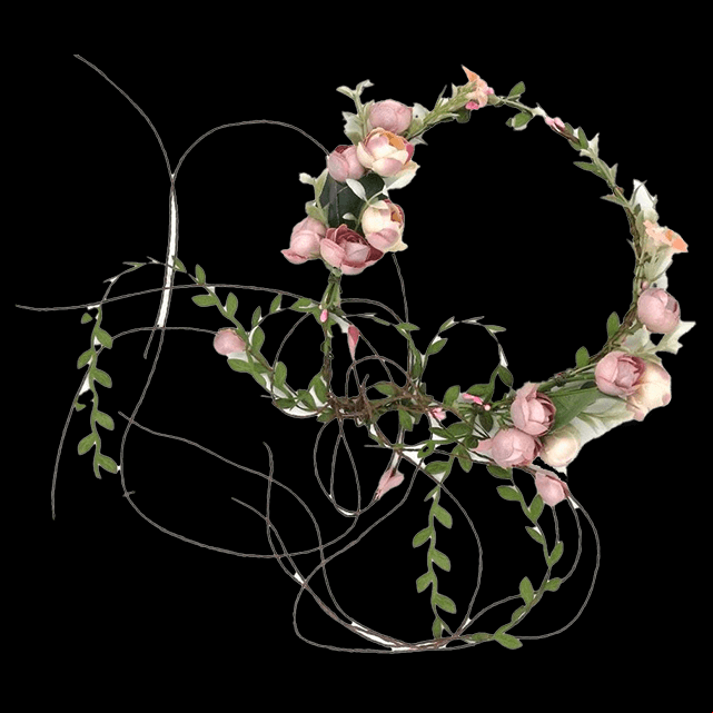 flower crown wedding photography props