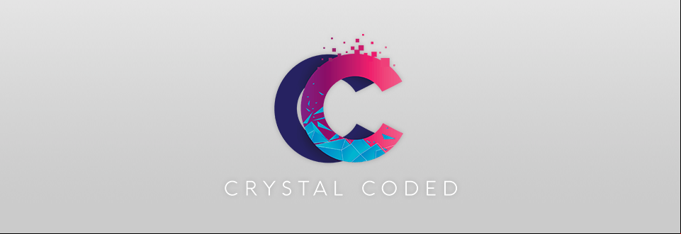 crystal coded designer logo