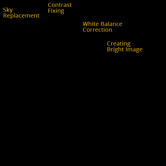 photo post processing service - color correction
